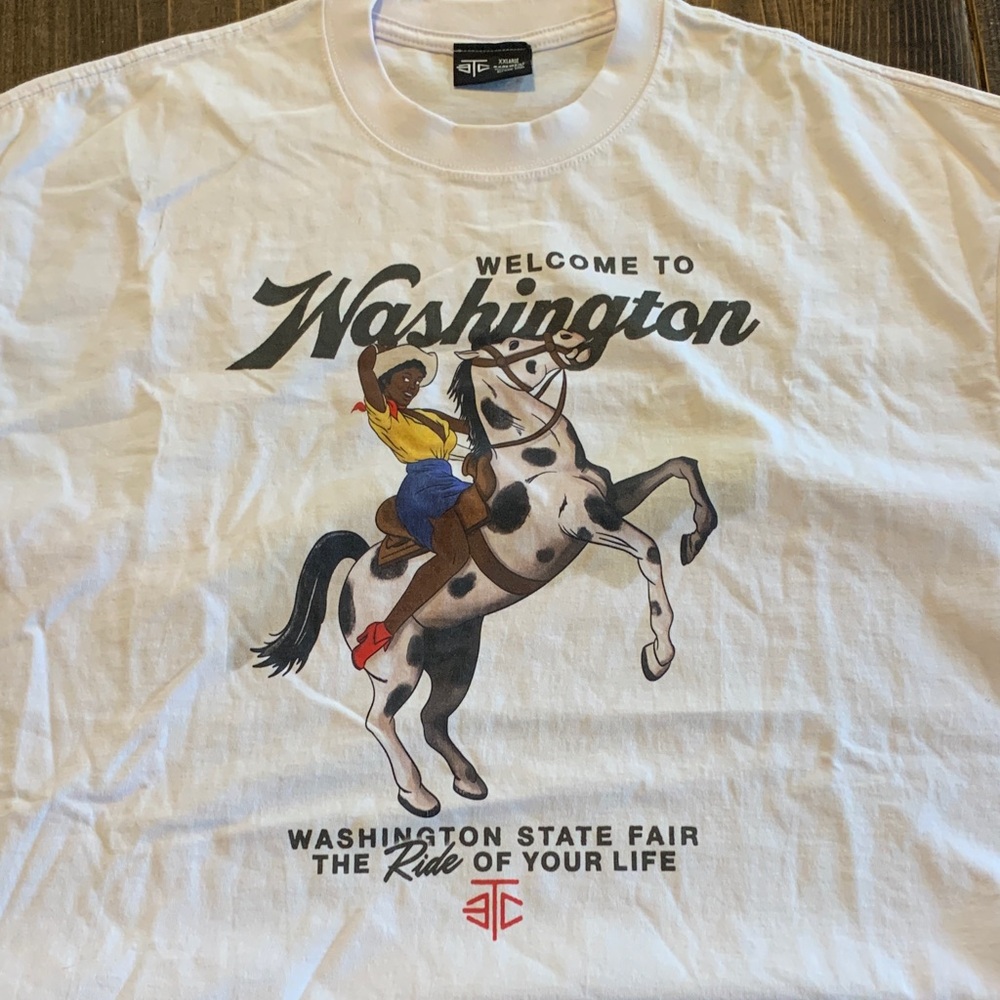 Etcetera White Graphic Tee - Washington State Fair